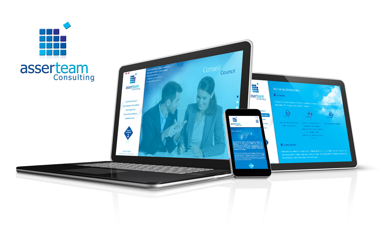 Webdesign du site Asserteam