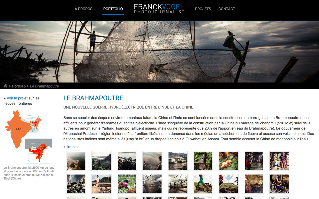 Webdesign du site de Franck Vogel
